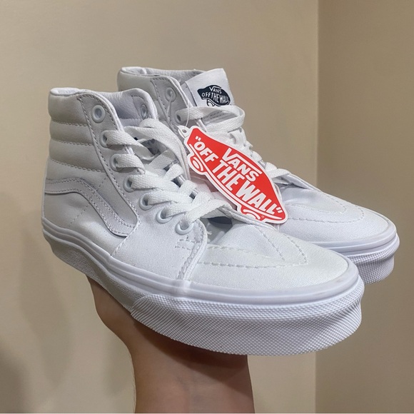 Youth Size 2 Vans Sk8 Hi Shoes - Picture 2 of 5